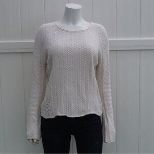 O'neil Ivory Long Sleeve Knit Sweater Size M